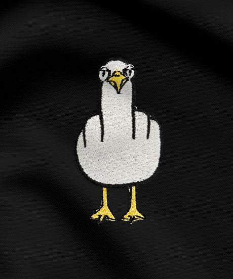 Fuck You Möwe   - Herren Shirt mit Stick