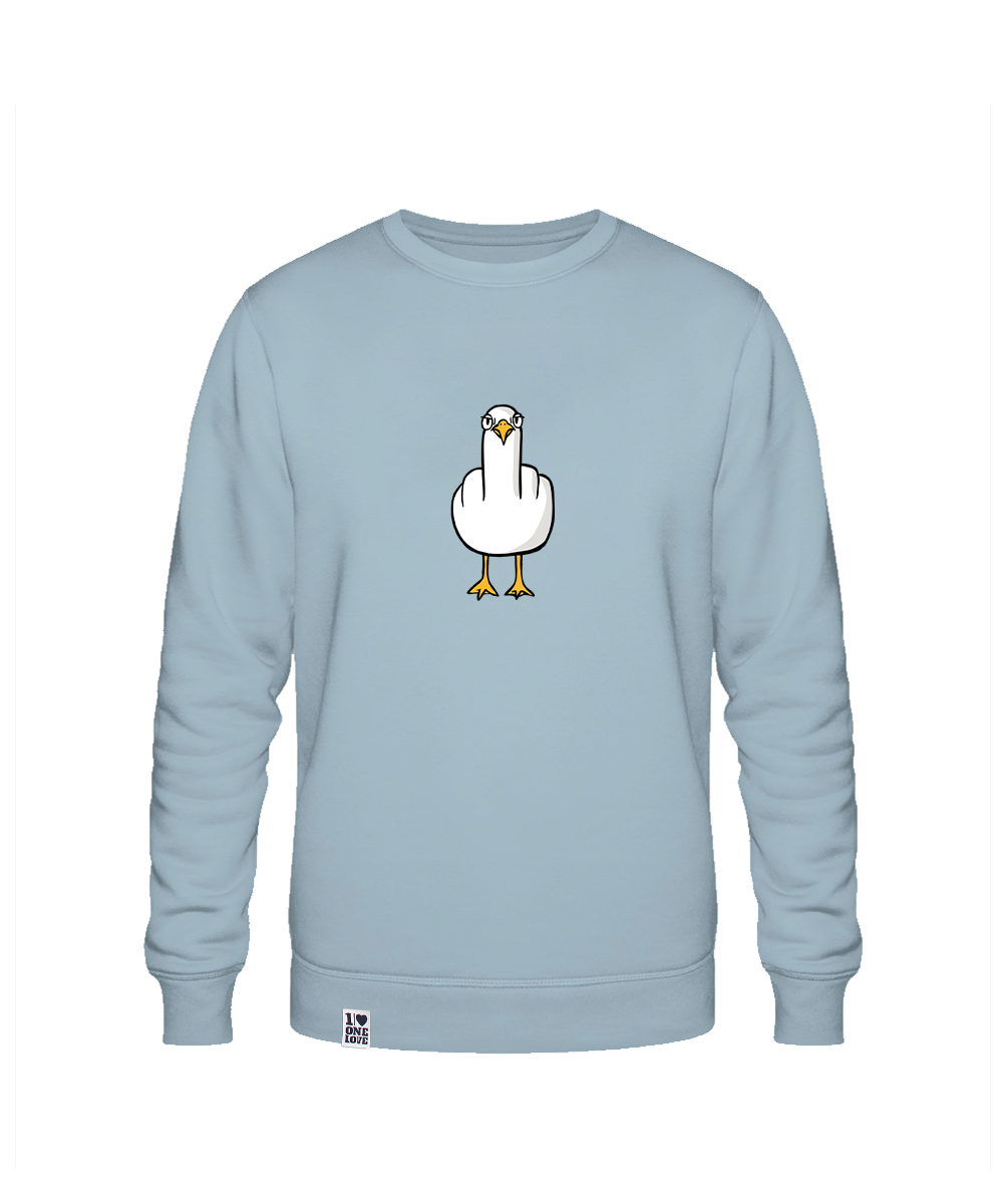 F**k You Möwe  - Unisex Sweater mit Backprint