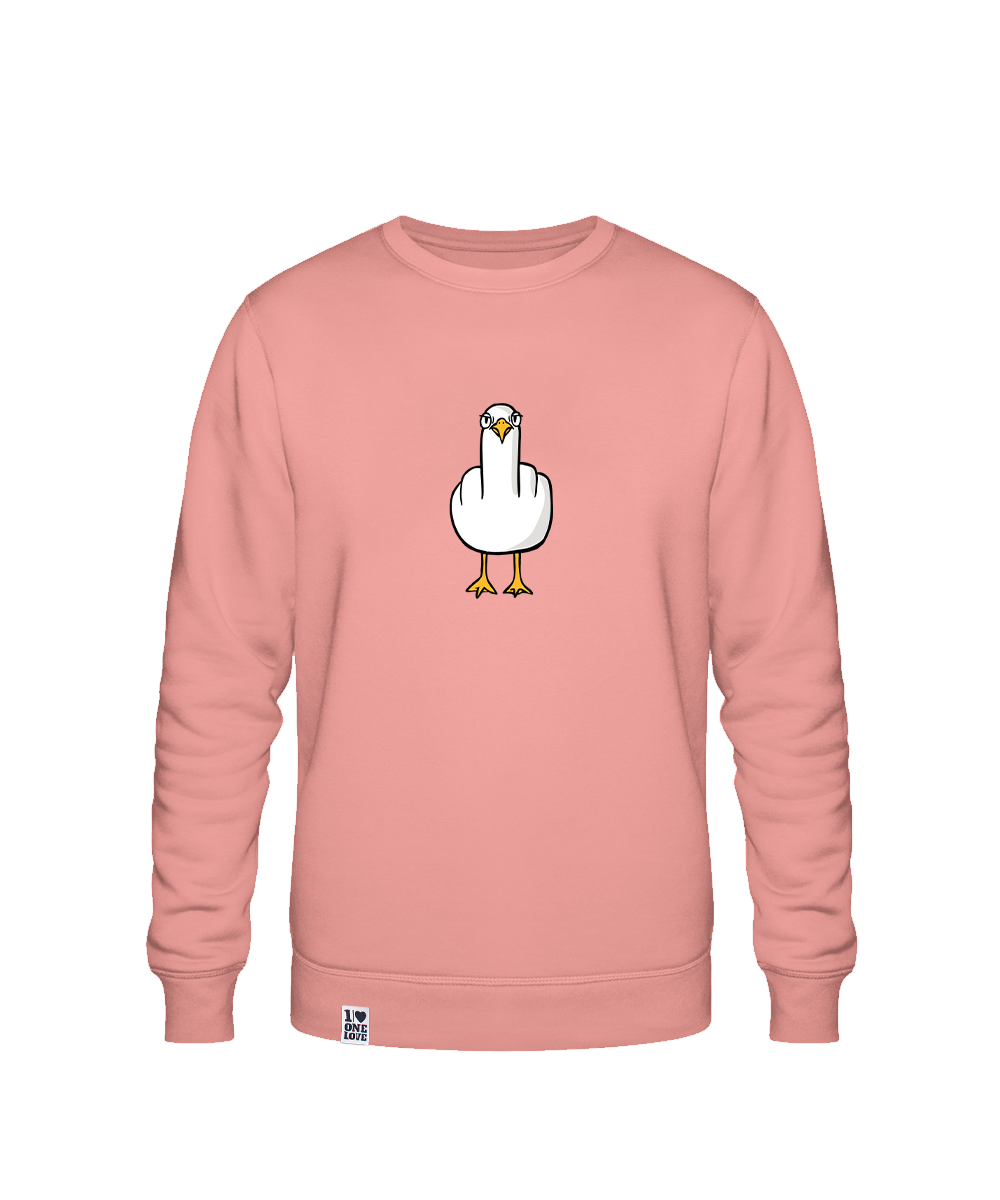 F**k You Möwe  - Unisex Sweater mit Backprint