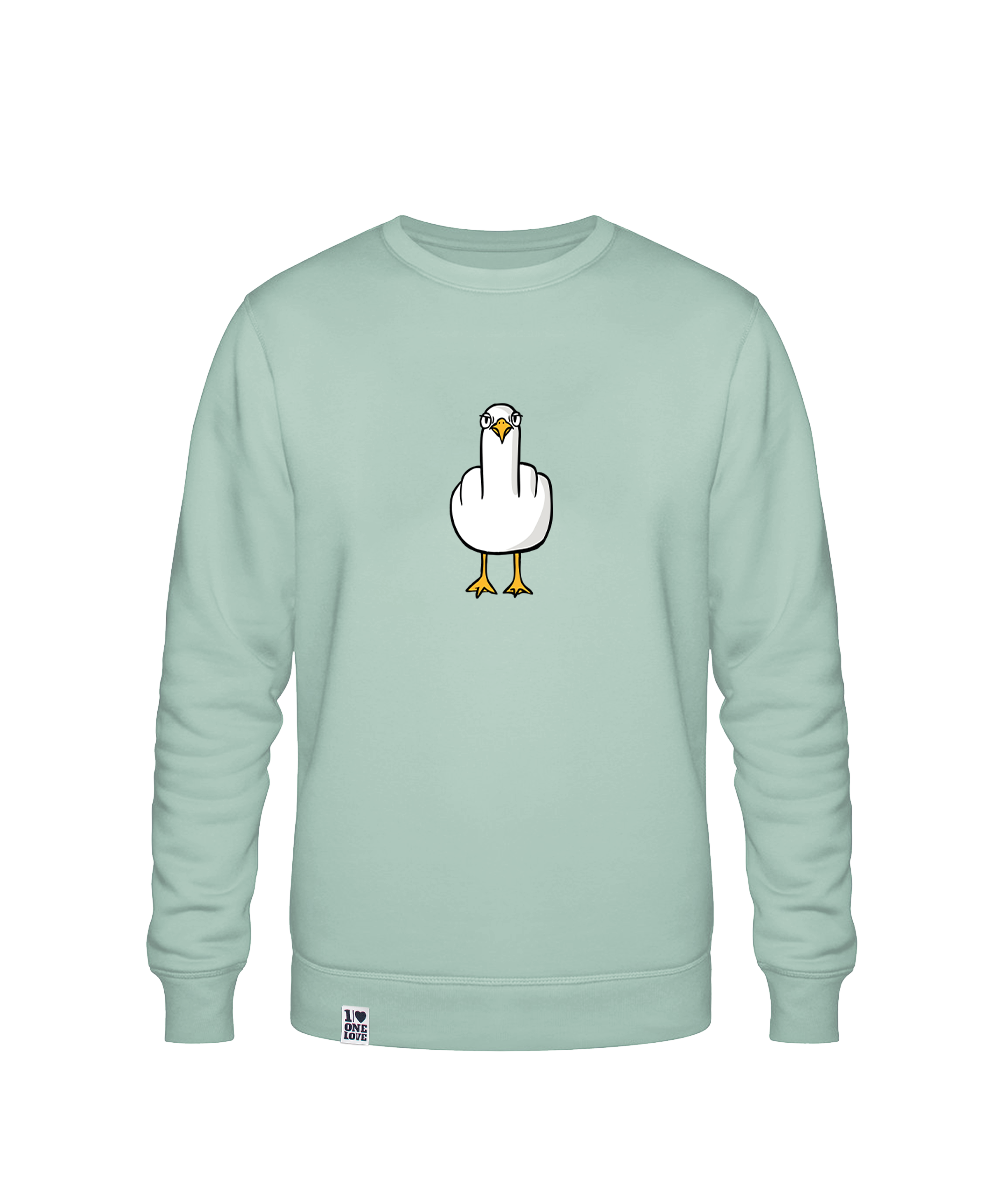 F**k You Möwe  - Unisex Sweater mit Backprint