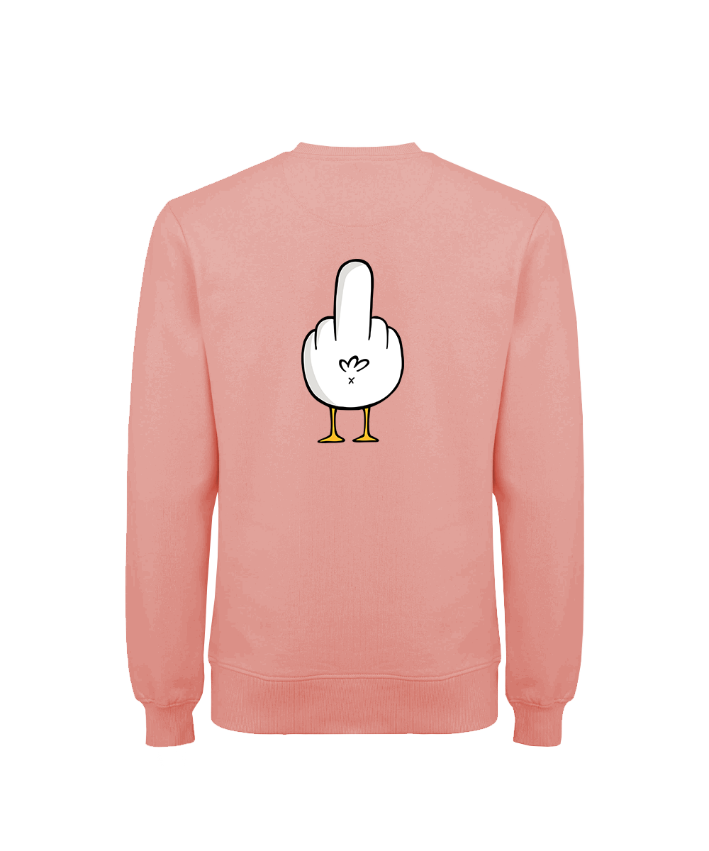 F**k You Möwe  - Unisex Sweater mit Backprint