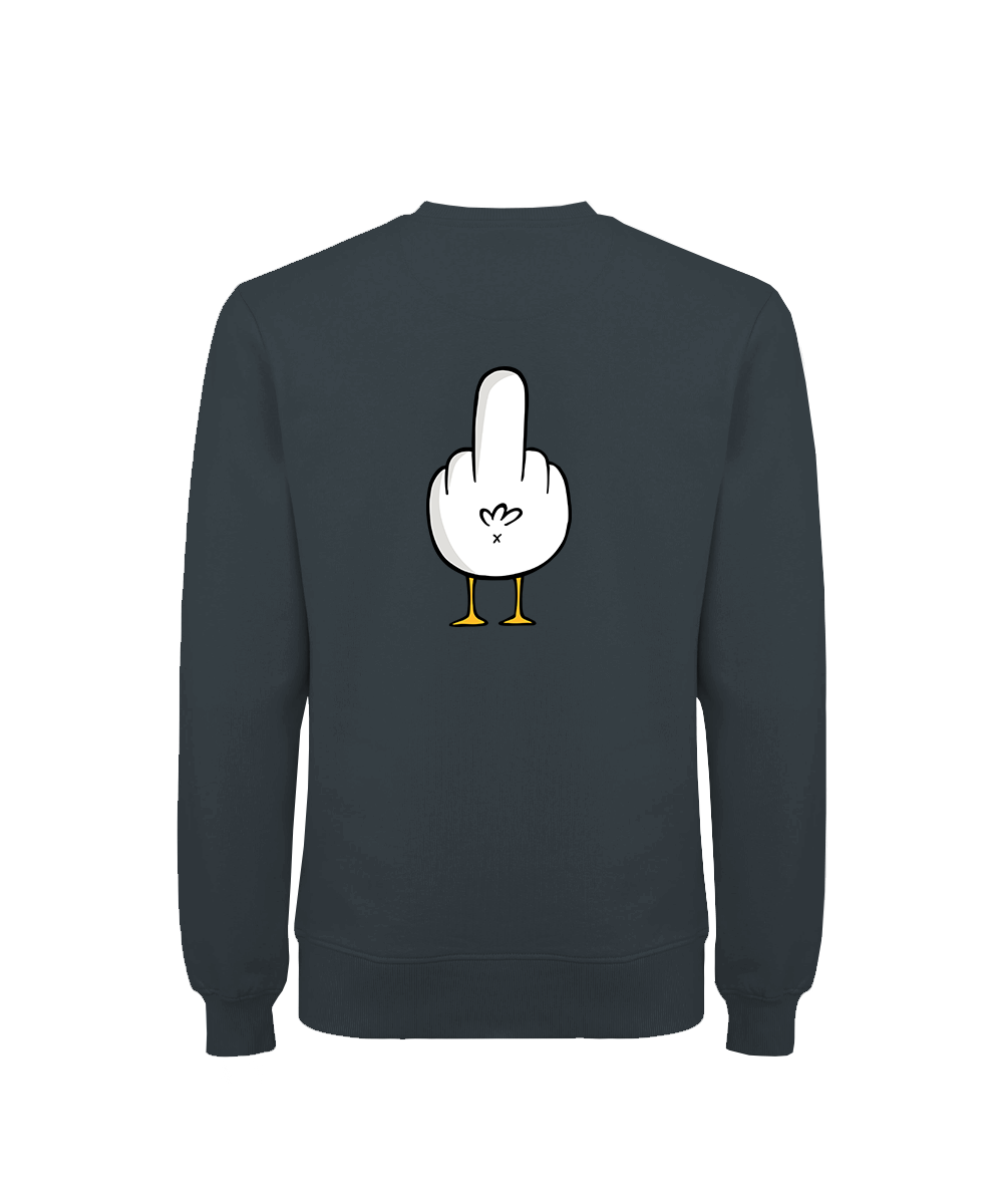 F**k You Möwe  - Unisex Sweater mit Backprint