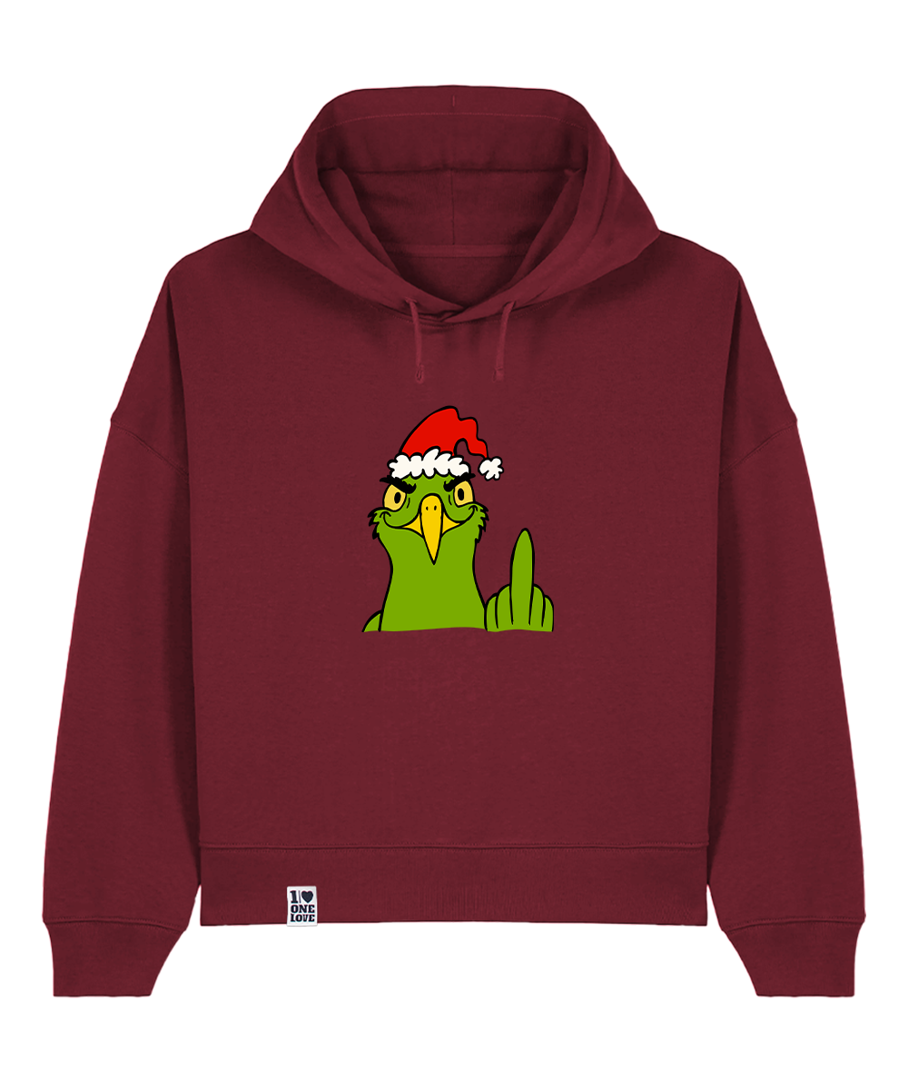 Die Grinch-Möwe  - Damen Premium Hoodie | Bio-Baumwolle | XMAS EDITION