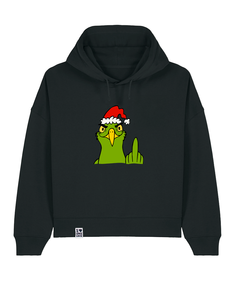 Die Grinch-Möwe  - Damen Premium Hoodie | Bio-Baumwolle | XMAS EDITION