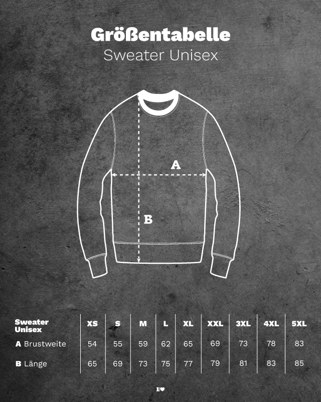 Wellenherz Stick  - Unisex Sweater