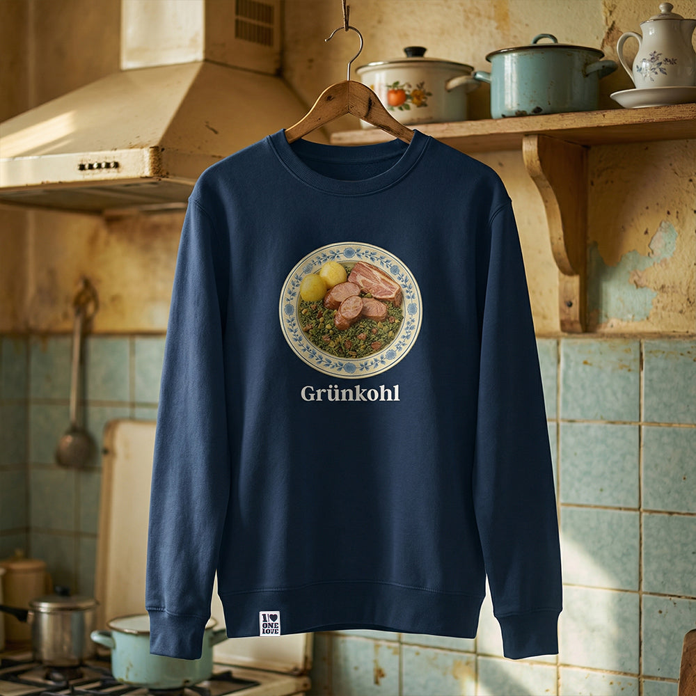 Grünkohl  - Unisex Sweater | Bio-Baumwolle | 100% Omas Küche