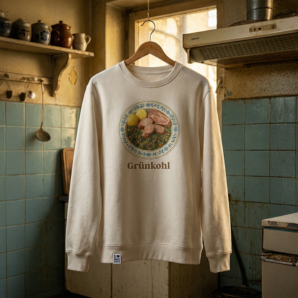 Grünkohl  - Unisex Sweater | Bio-Baumwolle | 100% Omas Küche