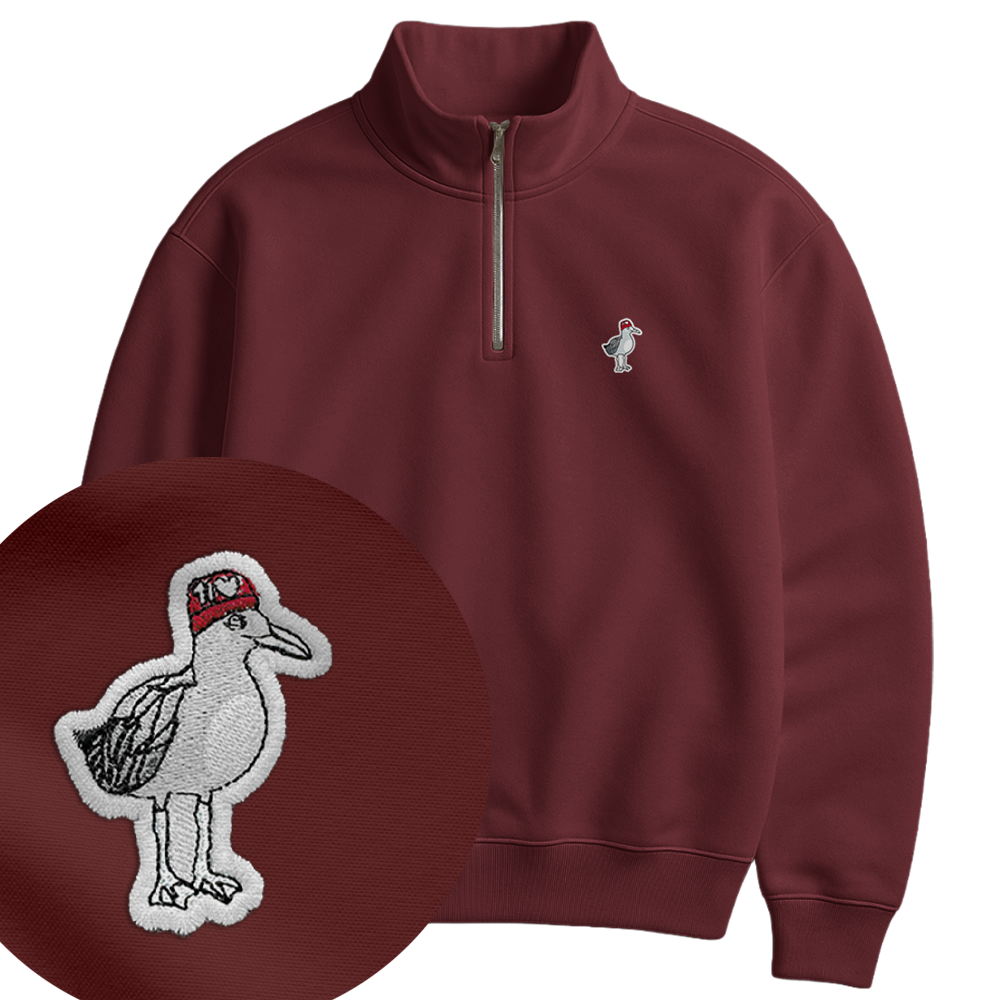 Hauk  - Unisex Premium Zipper | 100% Bio-Baumwolle | Edler Stick