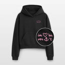 Im Herzen verankert Stick - Cropped Oversized Heavyweight Frauen Hoodie