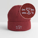 Im Herzen verankert Stick -  Unisex Bio FISHERMAN BEANIE