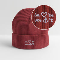 Im Herzen verankert Stick -  Unisex Bio FISHERMAN BEANIE