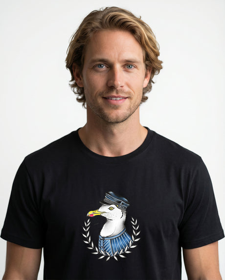 Käptn Möwe  - Herren Shirt | 100% Bio-Baumwolle