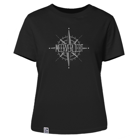 Meerverliebt Kompass  - Damen Shirt | 100% Bio-Baumwolle