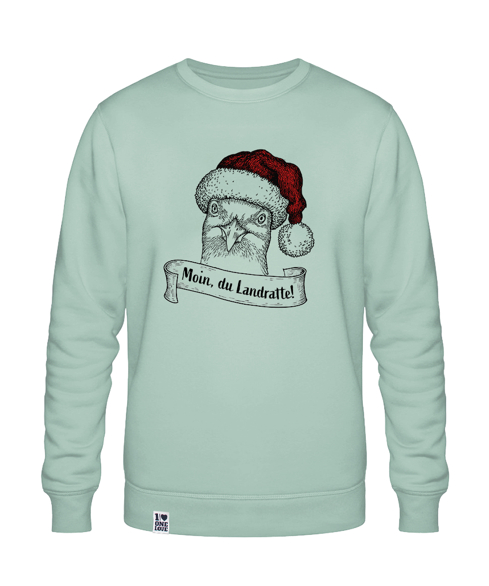 Moin, du Landratte  - Unisex Sweater | Bio-Baumwolle | XMAS EDITION