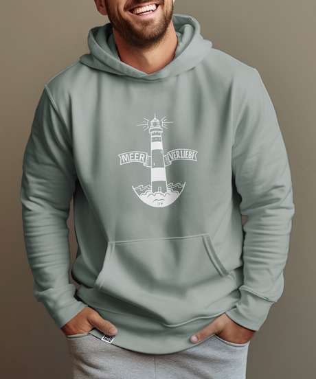 Meerverliebt Leuchtturm  -  Oversized HighQuality Unisex Hoodie