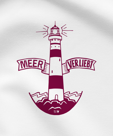 Meerverliebt Leuchtturm  - Damen Shirt