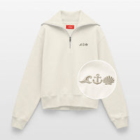 MEERCI - Relaxed Frauen Half Zip Sweatshirt