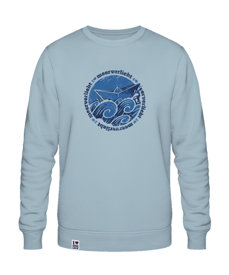 Meerverliebt Boot  - Unisex Sweater | Bio-Baumwolle