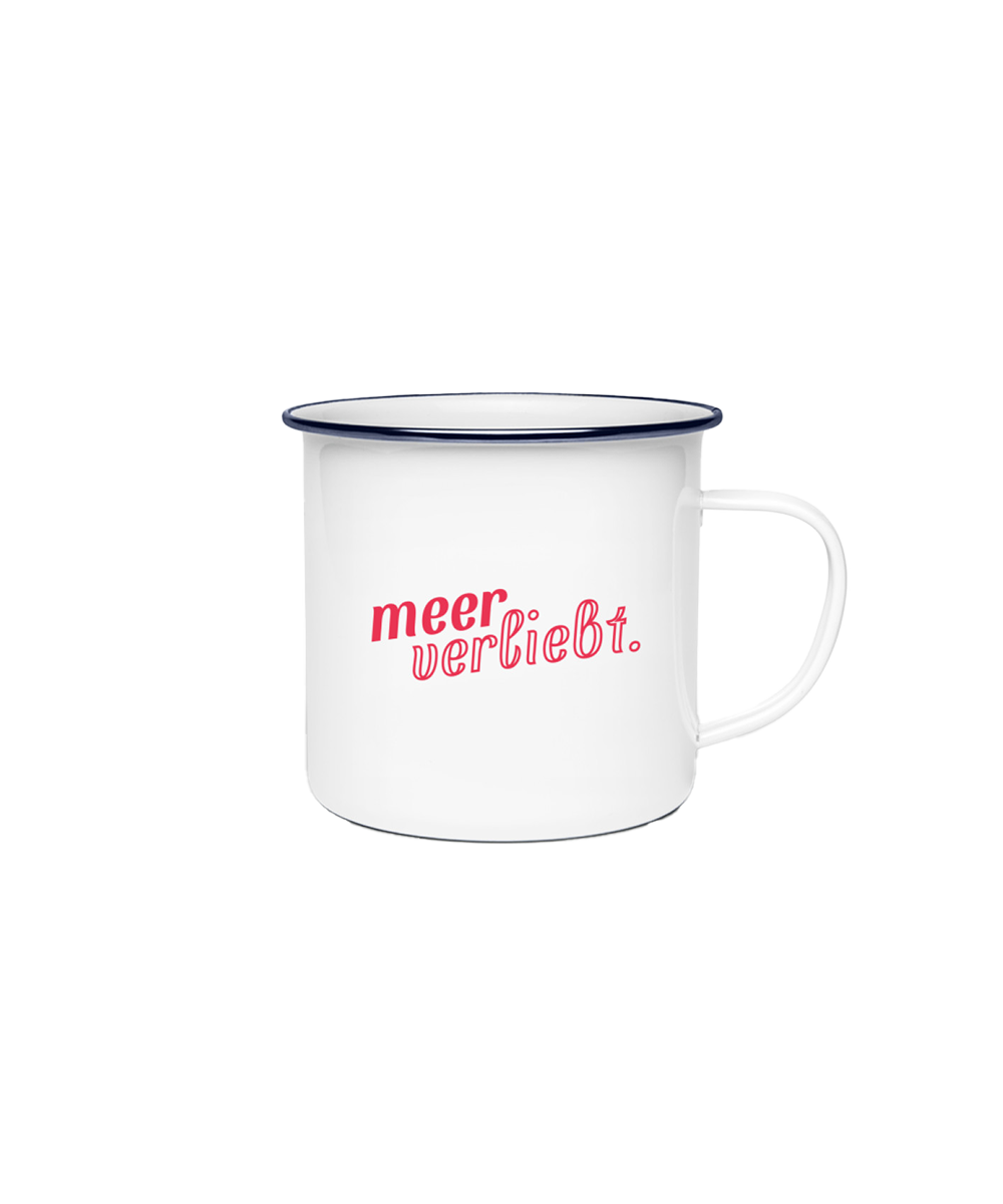 Meerverliebt   - Emaille Tasse