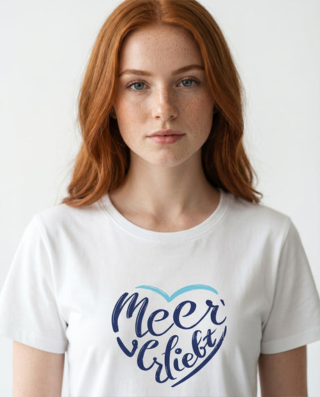 Meerverliebt  - Damen Shirt | 100% Bio-Baumwolle