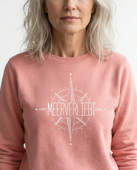 Meerverliebt Kompass  - Unisex Sweater | Bio-Baumwolle