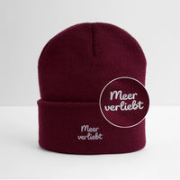 Meerverliebt - Bestickte Wintermütze