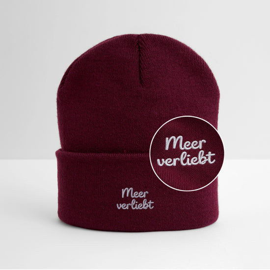 Meerverliebt - Bestickte Wintermütze