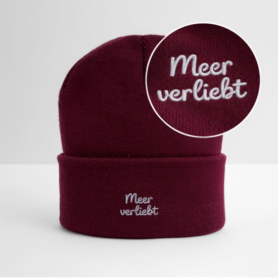 Meerverliebt - Bestickte Wintermütze