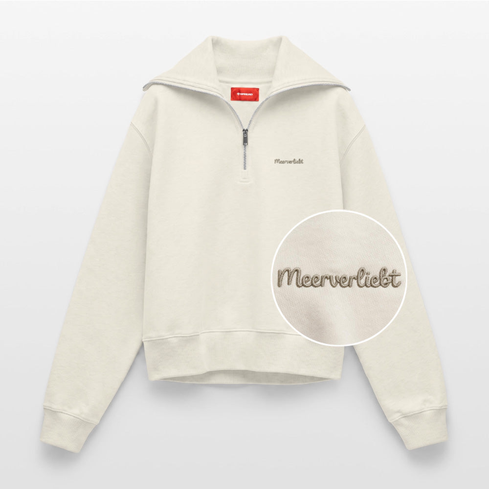 Ocean-lover - Relaxed Women's Half Zip Sweatshirt