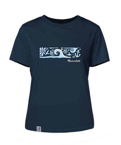 Meerverliebt Welle  - Damen Premium Shirt | 100% Bio-Baumwolle