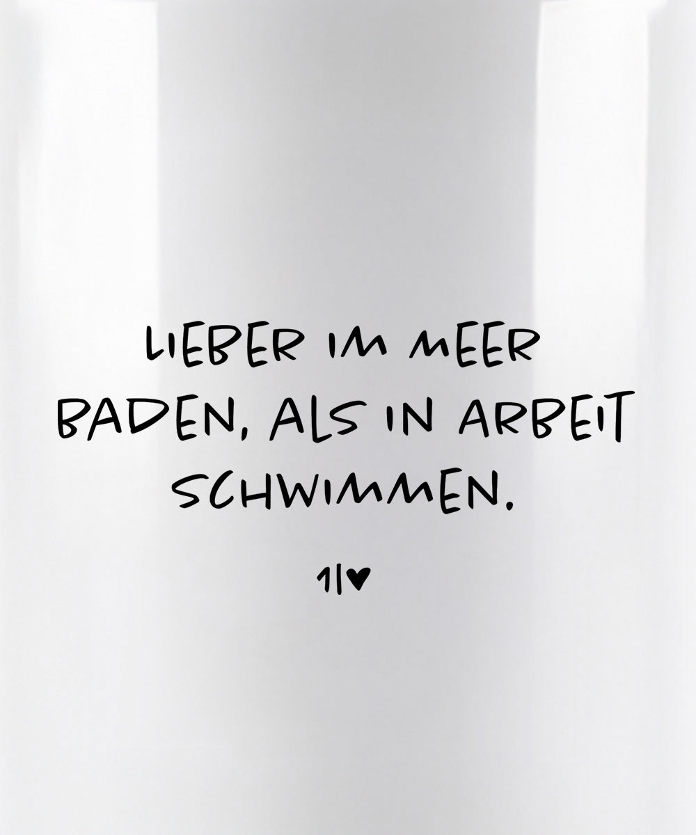 Möwe Wolle  - Tasse Weiß