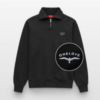 ONELOVE Möwe Stick - Relaxed Unisex Organic Half Zip Pullover