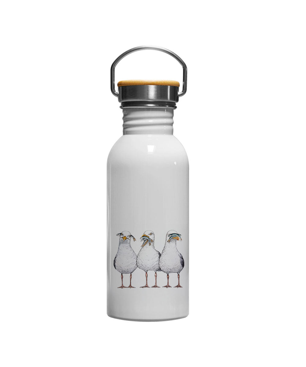 Möwen  - Edelstahl Trinkflasche