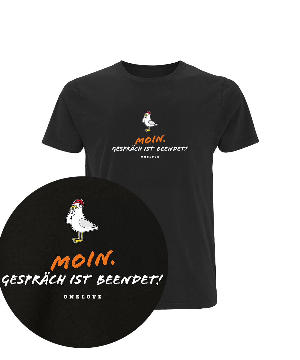 Moin. Gespräch ist beendet!  - Herren Shirt | 100% Baumwolle
