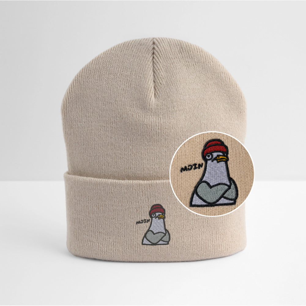 Moin Möwe - Bestickte Wintermütze