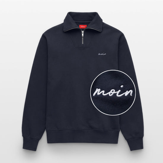 Moin Stick - Relaxed Unisex Organic Half Zip Pullover