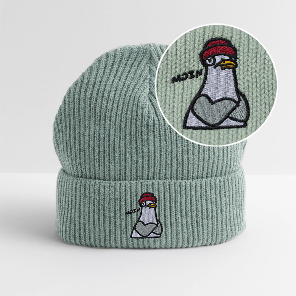Moin Möwe Stick -  Unisex Bio FISHERMAN BEANIE