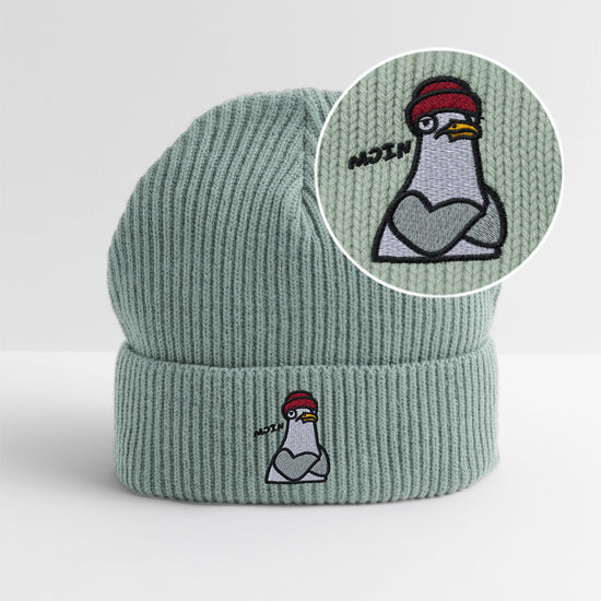 Moin Möwe Stick -  Unisex Bio FISHERMAN BEANIE