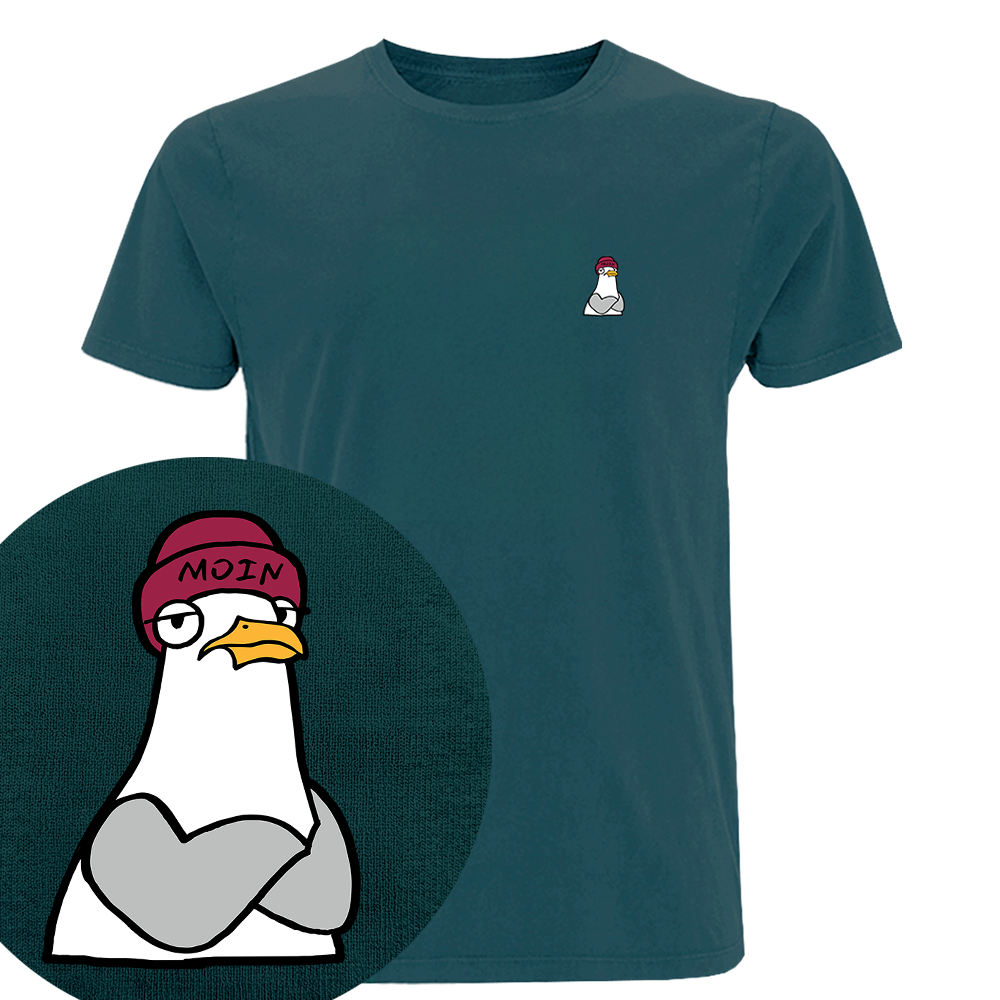 Moin Möwe  - Herren Premium Shirt | 100% Bio-Baumwolle