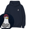 Moin Möwe  - Unisex Premium Hoodie | Bio-Baumwolle | Edler Stick