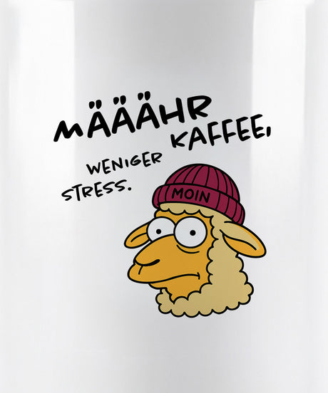 Määähr Kaffee, weniger Stress  - Kaffee Tasse