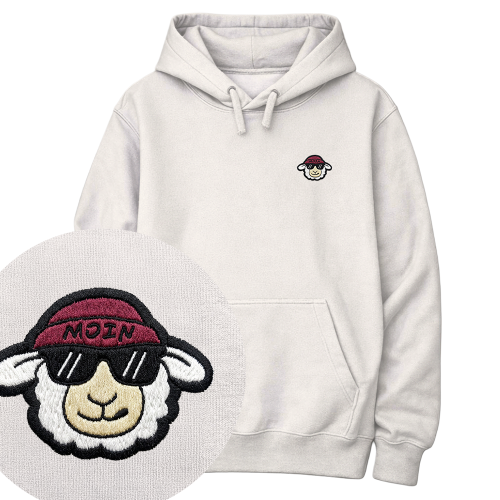 Moin Schaf  - Unisex Premium Hoodie | Bio-Baumwolle | Edler Stick