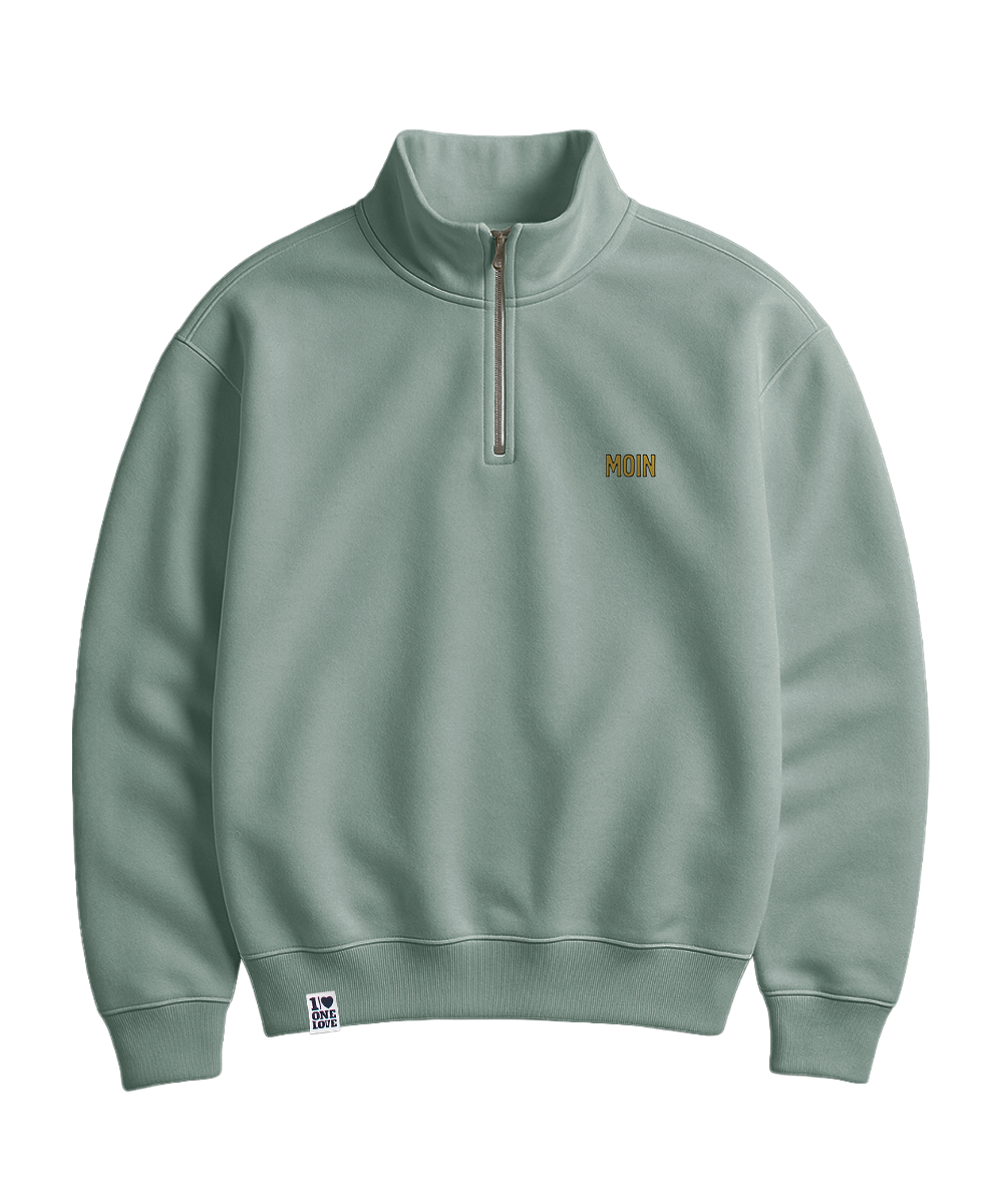 Moin Stick  - Unisex Premium Zipper | 100% Bio-Baumwolle | Edler Stick