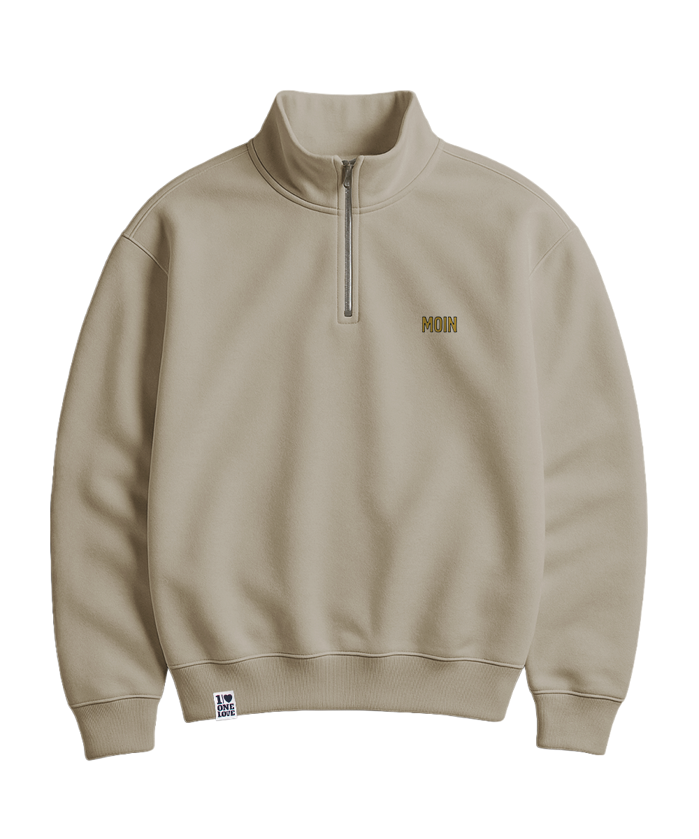 Moin Stick  - Unisex Premium Zipper | 100% Bio-Baumwolle | Edler Stick