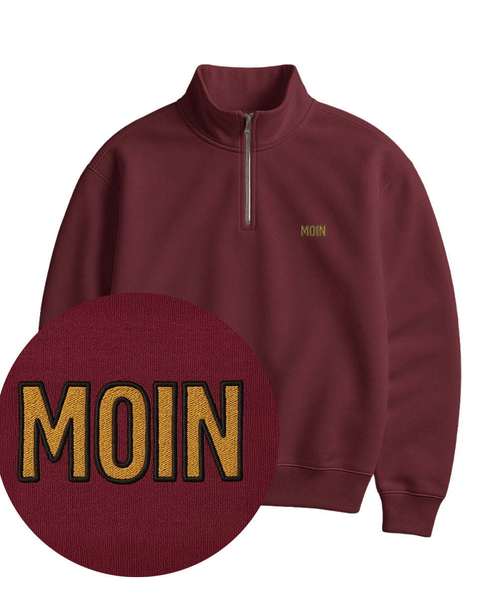 Moin Stick  - Unisex Premium Zipper | 100% Bio-Baumwolle | Edler Stick