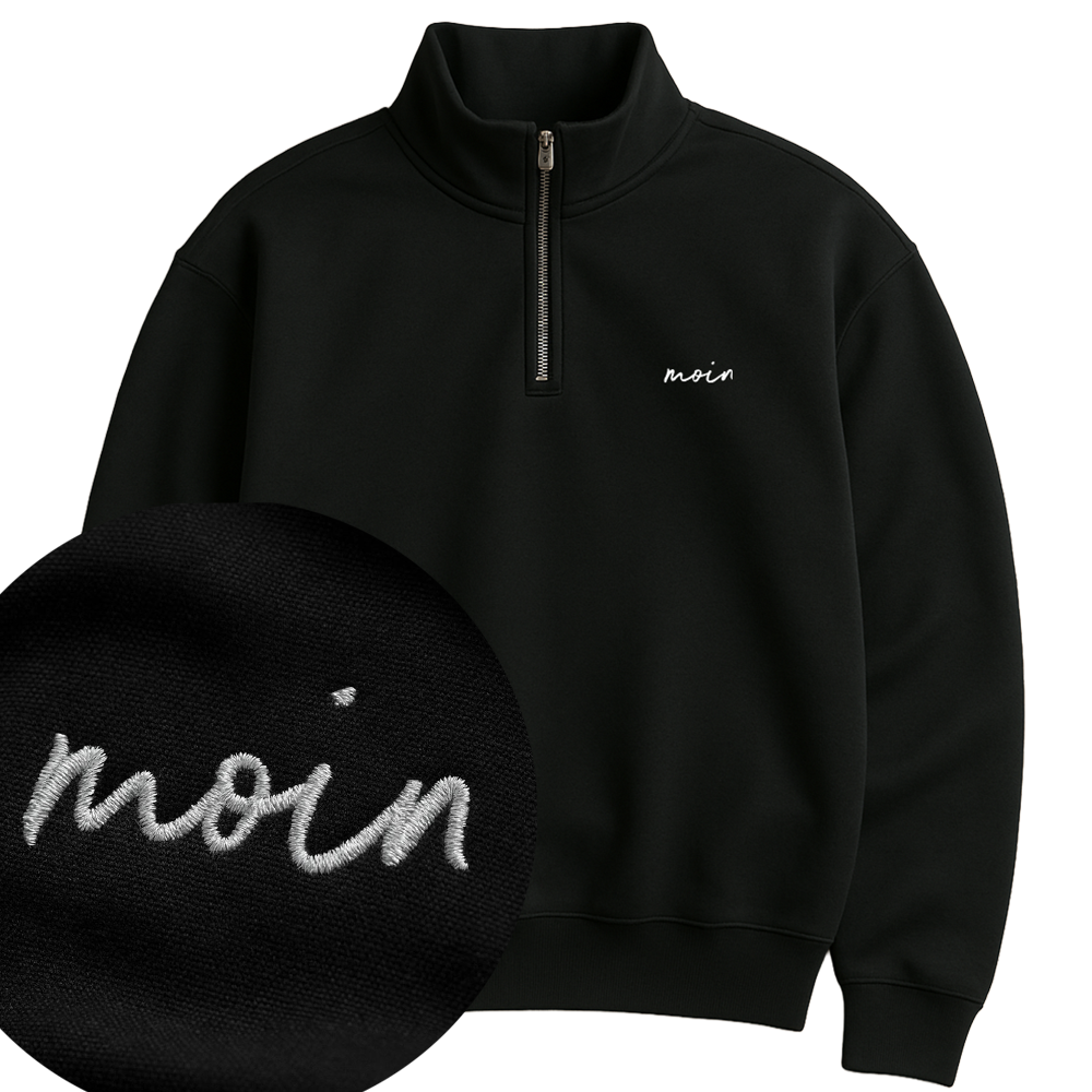 Moin  - Unisex Premium Zipper | 100% Bio-Baumwolle | Edler Stick
