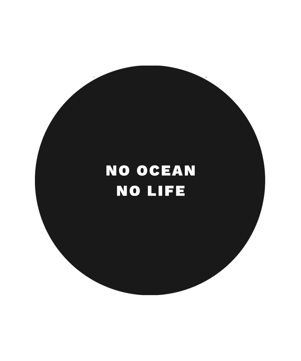 No Ocean No Life Stick - Damen Hoodie