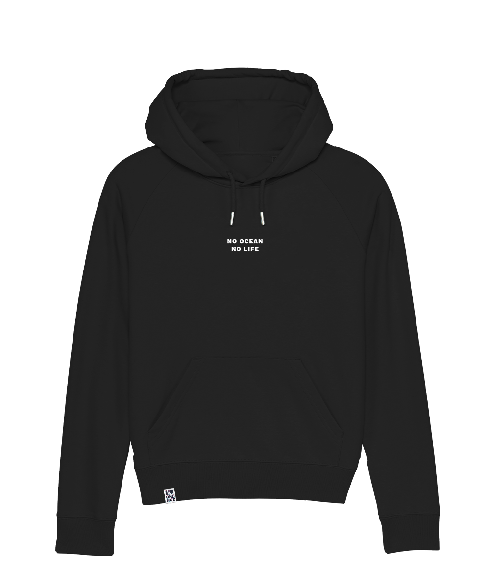 No Ocean No Life Stick - Damen Hoodie