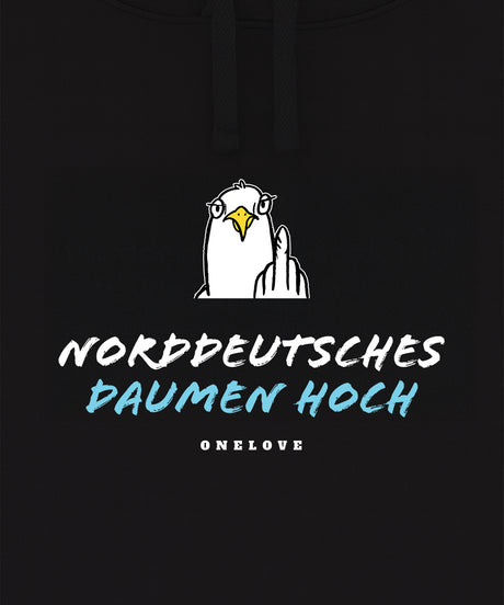 Norddeutsches Daumen hoch  - Unisex Hoodie | 100% Baumwolle