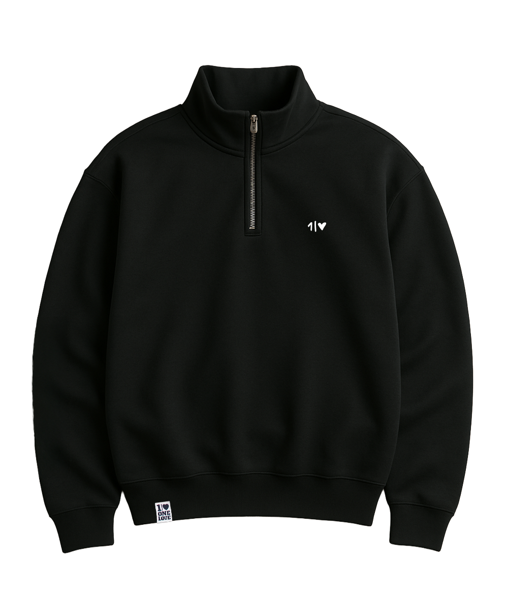 ONELOVE  - Unisex Premium Zipper | 100% Bio-Baumwolle | Edler Stick